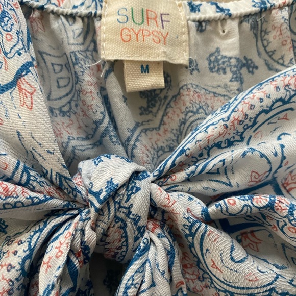 SURF GYPSY Jumpsuit cropped w/keyhole *NEW* - Picture 9 of 10